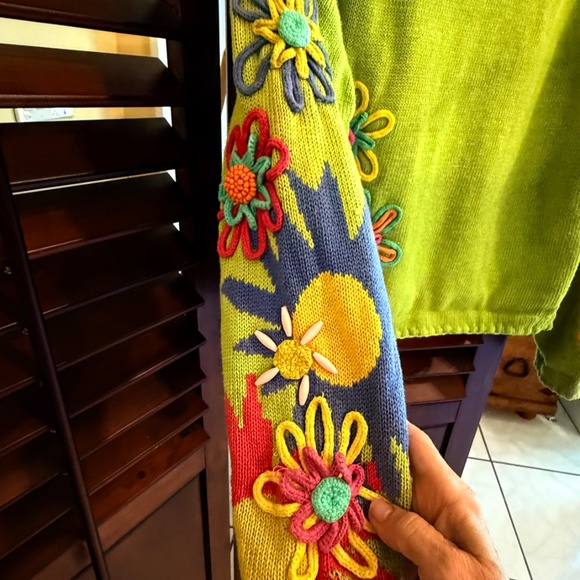 VTG MICHAEL SIMON ABSTRACT ART SWEATER, ONE SIZE - Picture 5 of 9